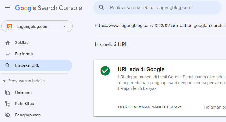 Inspeksi URL